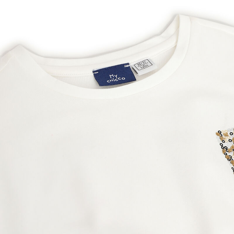 Girls Bronze Sequin Short Sleeve T-Shirt image number 2